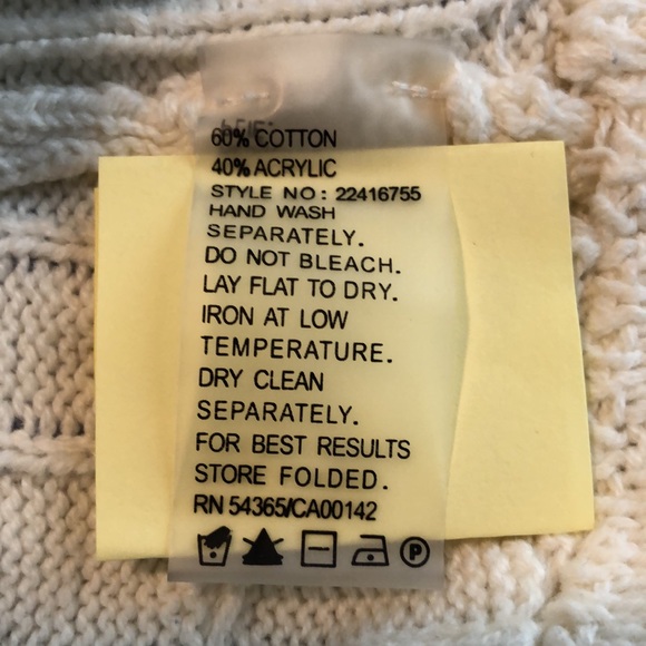 Bianca Nygard cream shawl-collar cardigan. Approximate size 18W. - Picture 5 of 5